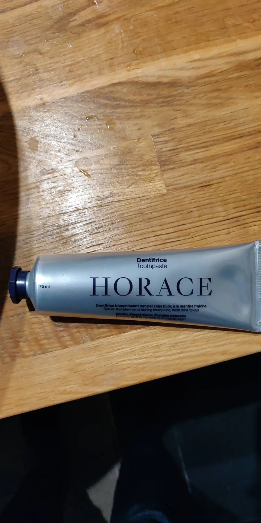 HORACE - Dentifrice blanchissant naturel à la menthe fraîche