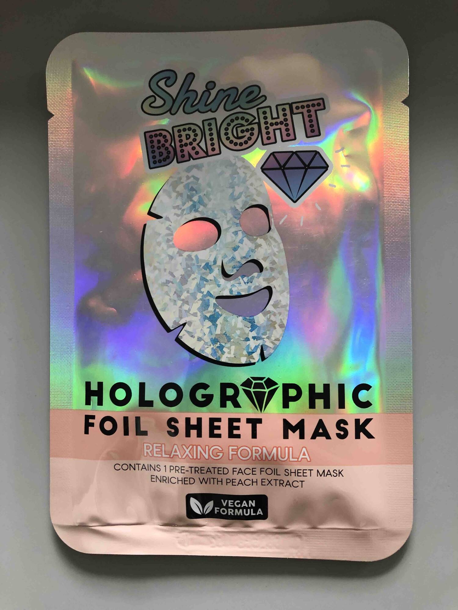 SHINE BRIGHT - Holographic - Foil sheet mask