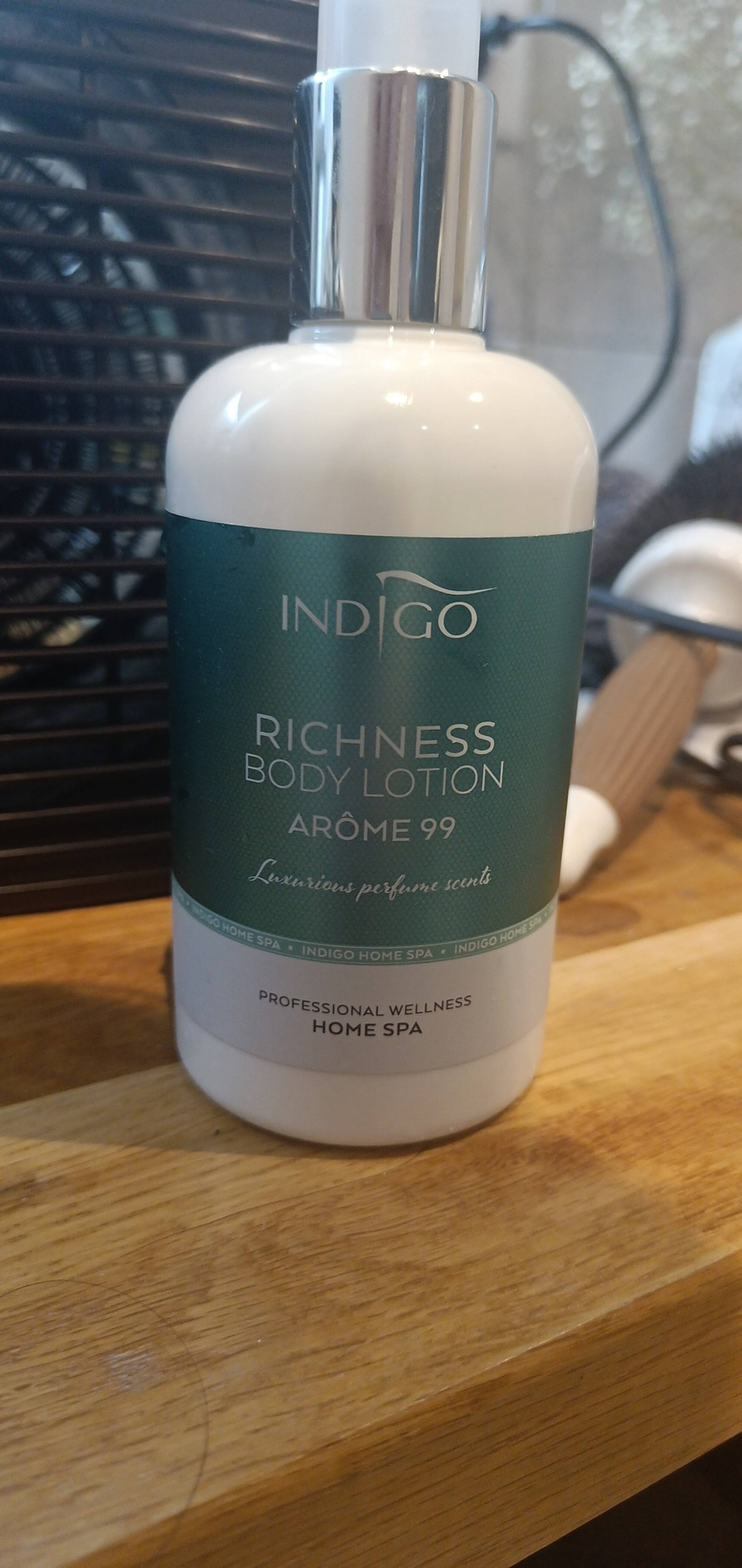 INDIGO - Richness body lotion arôme 99