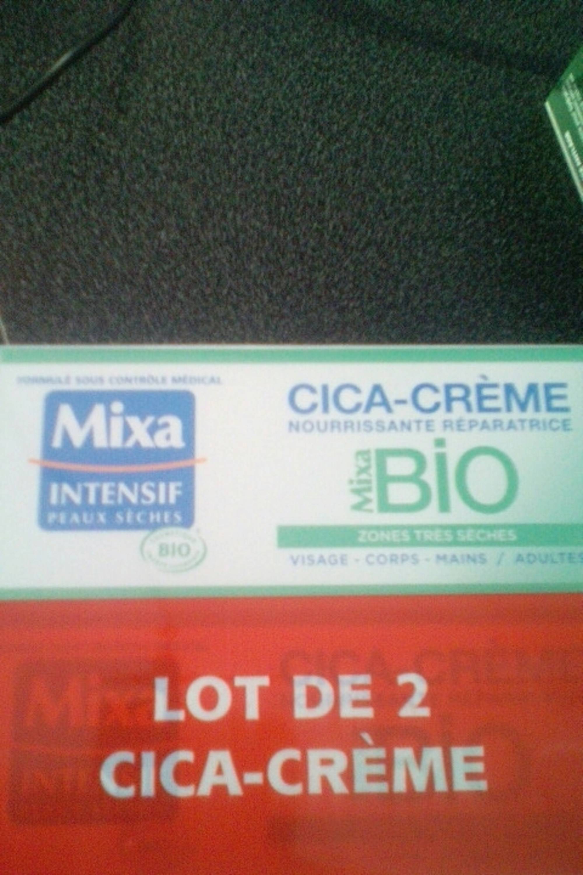 Composition MIXA Bio intensif peaux sèches - Cica-crème nourrissante  réparatrice - UFC-Que Choisir