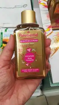 PURESSENTIEL - Beauté de la peau - Huile sèche pailleté immortelle rose musquée bio