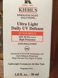 KIEHL'S - Ultra light daily uv defense - Sunscreen SPF 50