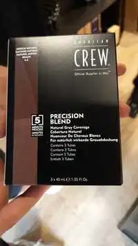 AMERICAN CREW - Precision blend - Nuanceur de cheveux blancs Naturel moyen Braun 4-5