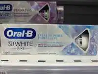 ORAL-B - 3D White luxe - Dentifrice doux pour l'émail