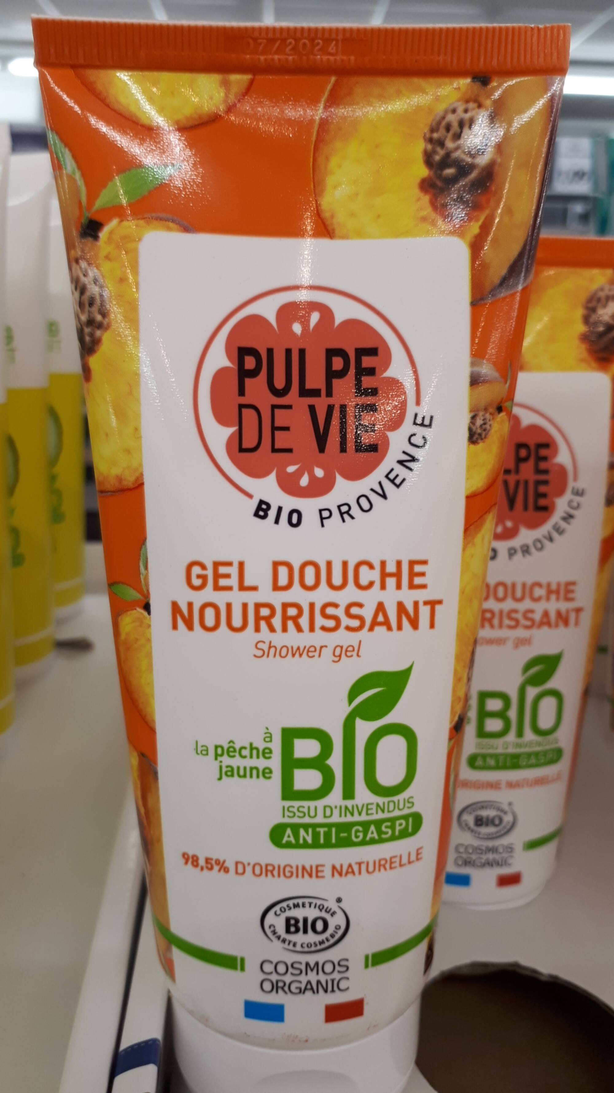 Gel Douche Bio Nourrissant - Peach Please - Pulpe de Vie - 400 ml