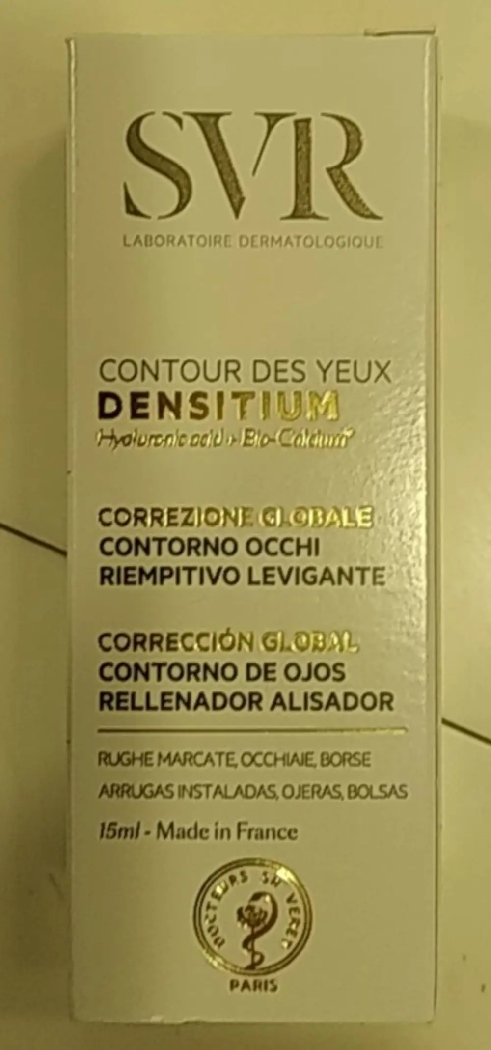 SVR LABORATOIRE DERMATOLOGIQUE - Densitium - Contour des yeux