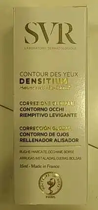 SVR LABORATOIRE DERMATOLOGIQUE - Densitium - Contour des yeux