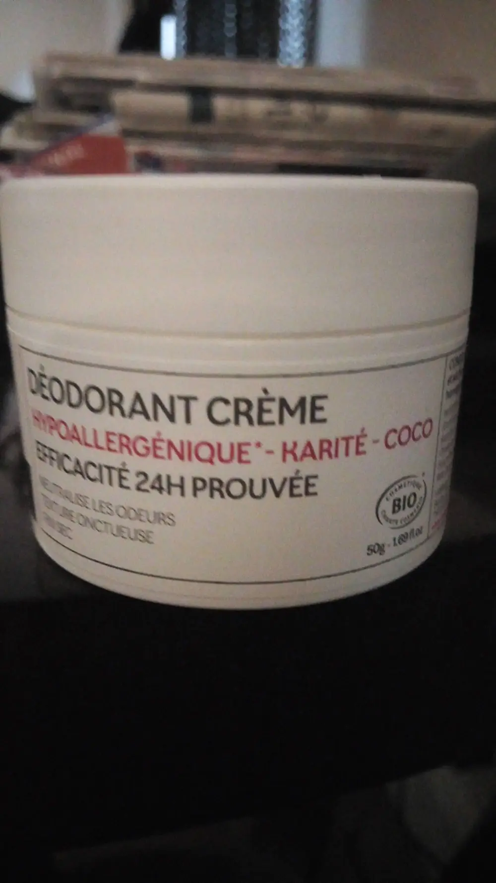 MADEMOISELLE BIO - Déodorant crème hypoallergénique - karité - coco 24h