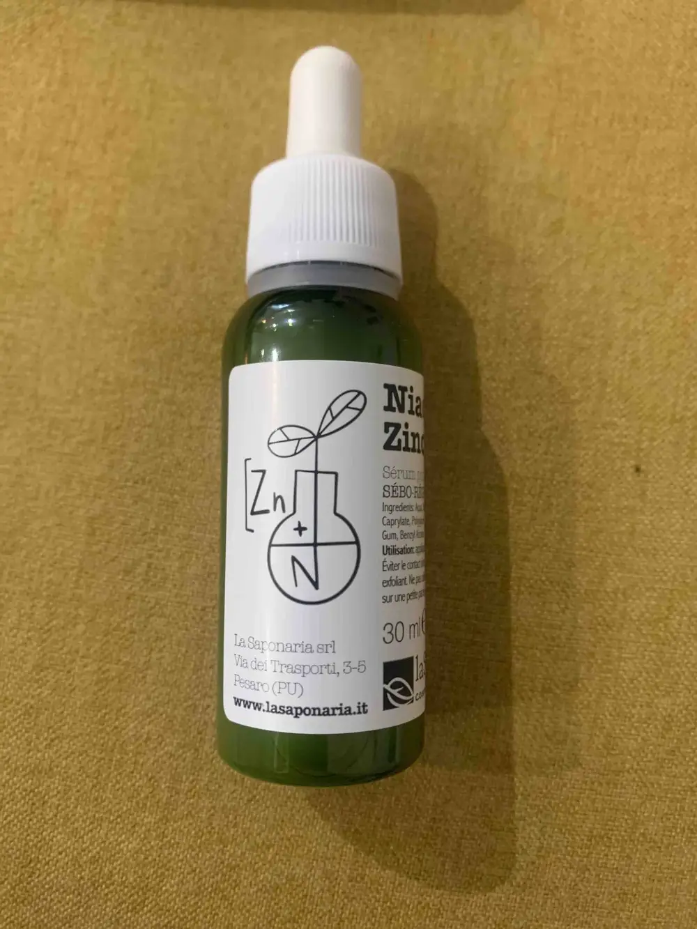 LA SAPONARIA - Niacinamide + Zinc - Sérum pour le visage
