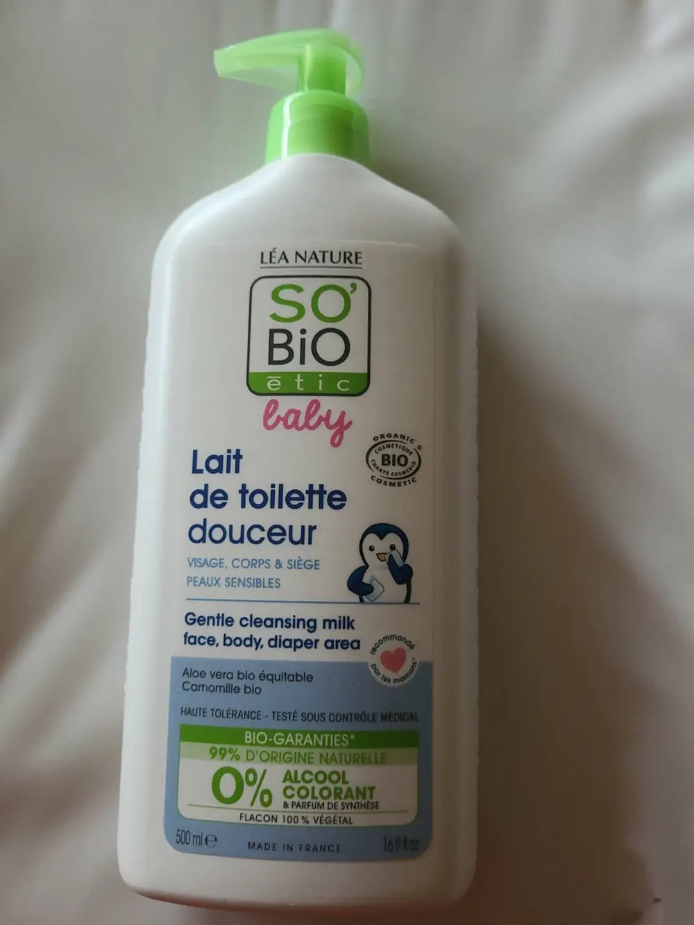 SO'BIO ÉTIC - Baby - lait de toilette douceur