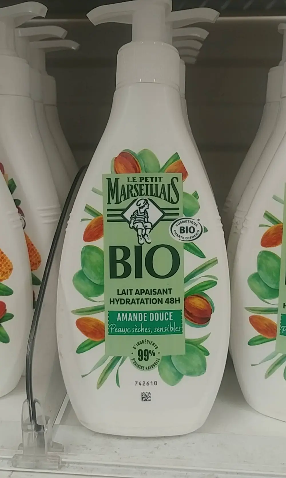 LE PETIT MARSEILLAIS - Bio amande douce - Lait apaisant hydratation 48h 