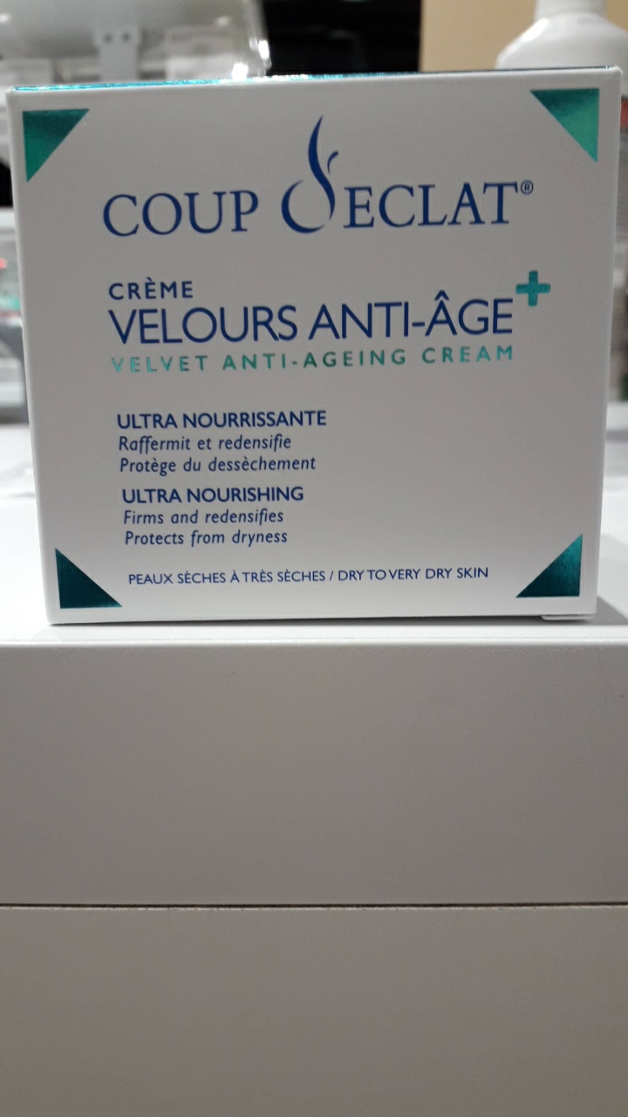 COUP D'ECLAT - Crème velours anti-âge+