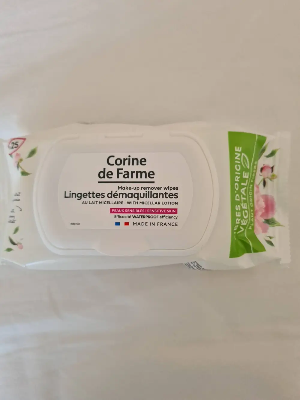 CORINE DE FARME - Lingettes démaquillantes au lait micellaire