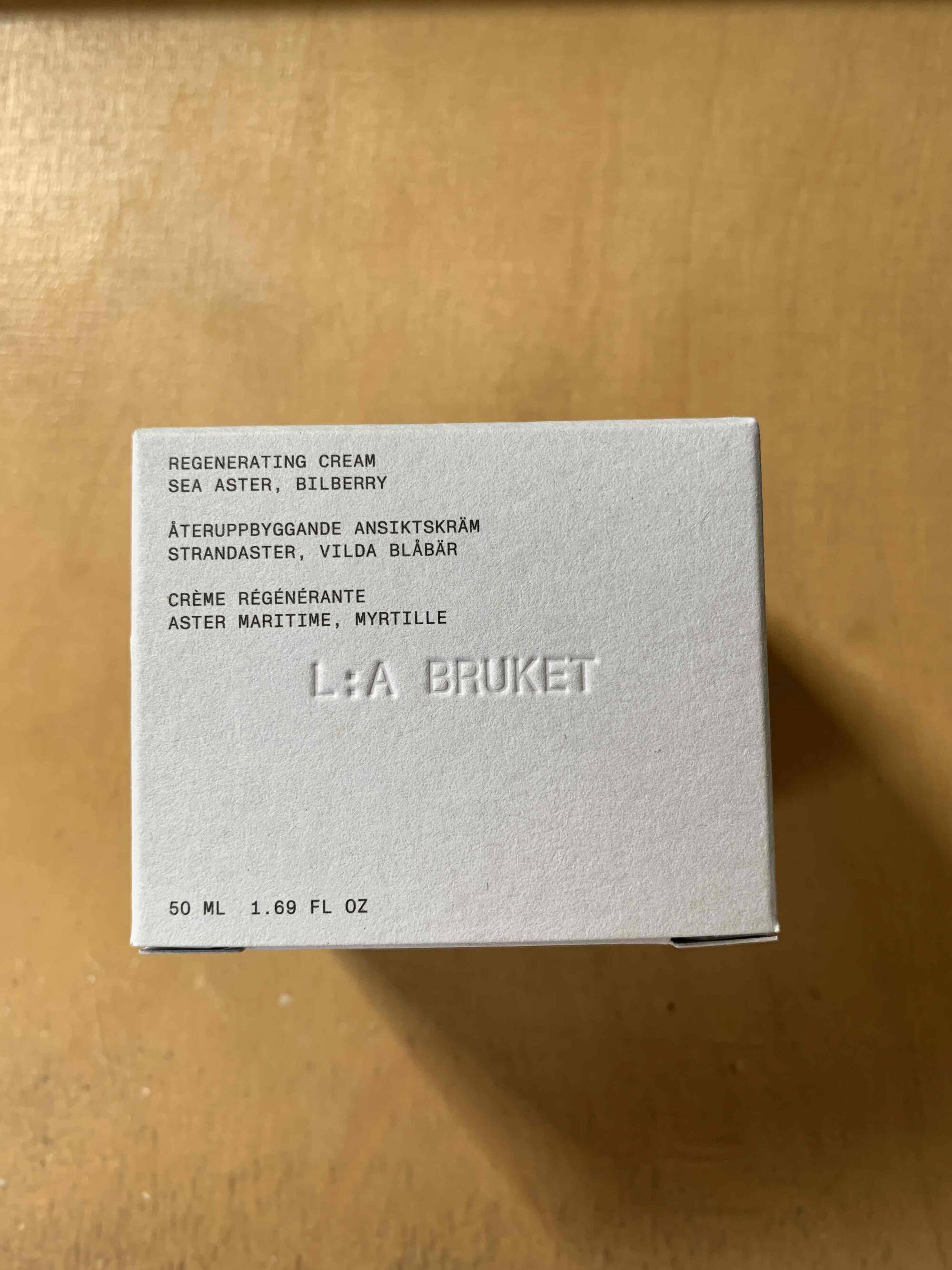 L:A BRUKET - Crème régénérante - Aster maritime myrtille