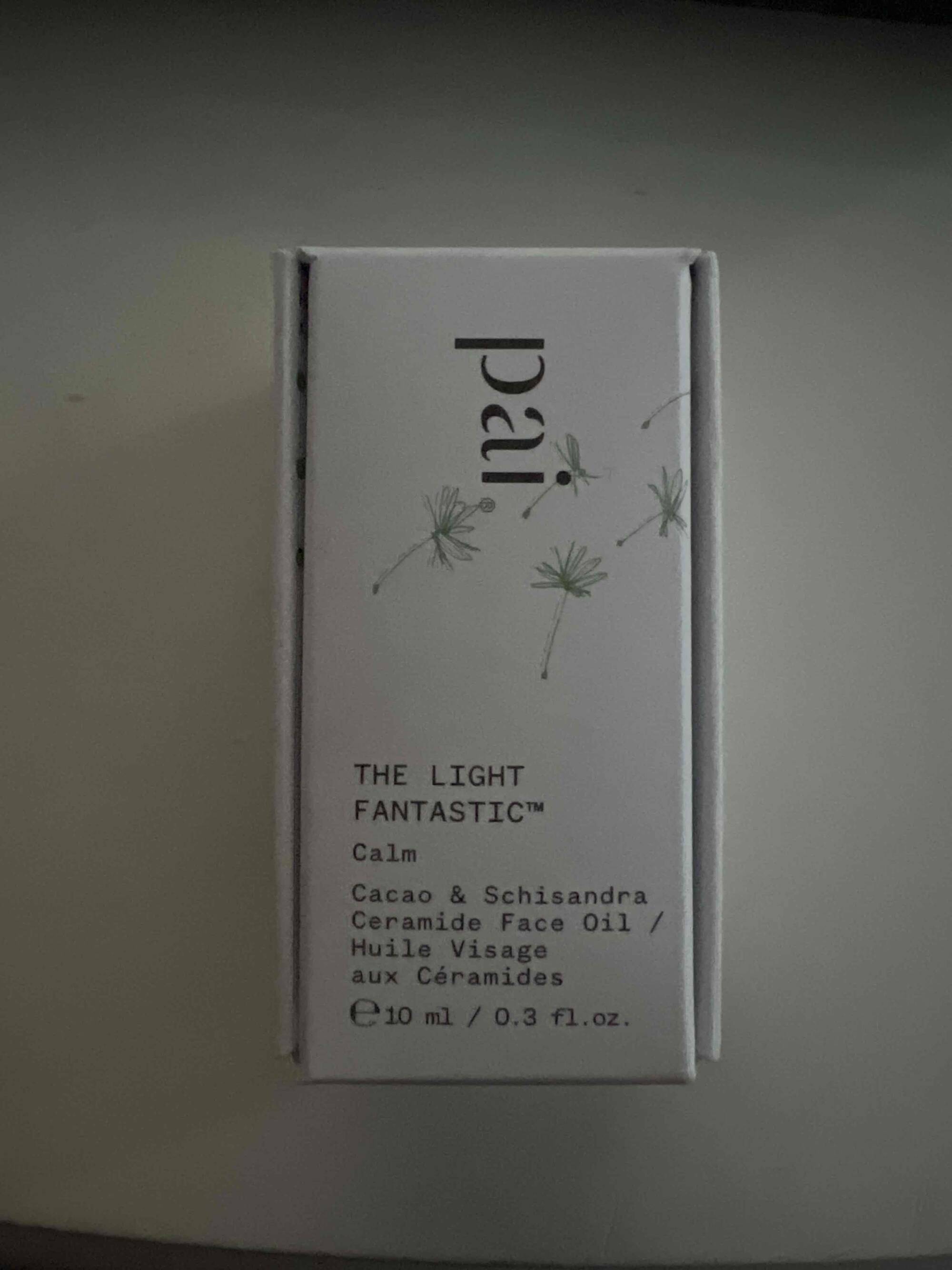 PAI - The light fantastic calm - Huile visage aux céramides 