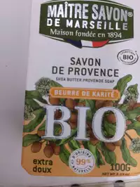 MAÎTRE SAVON DE MARSEILLE - Savon de provence beurre de karité