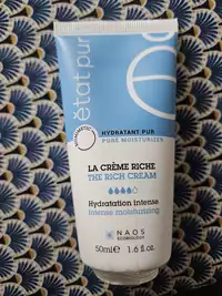 ETAT PUR - La crème riche hydratation intense