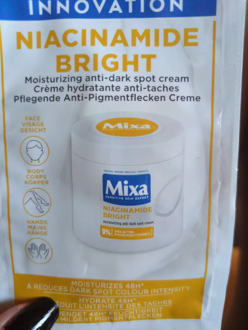 MIXA - Niacinamide bright - Crème hydratante anti-tâches