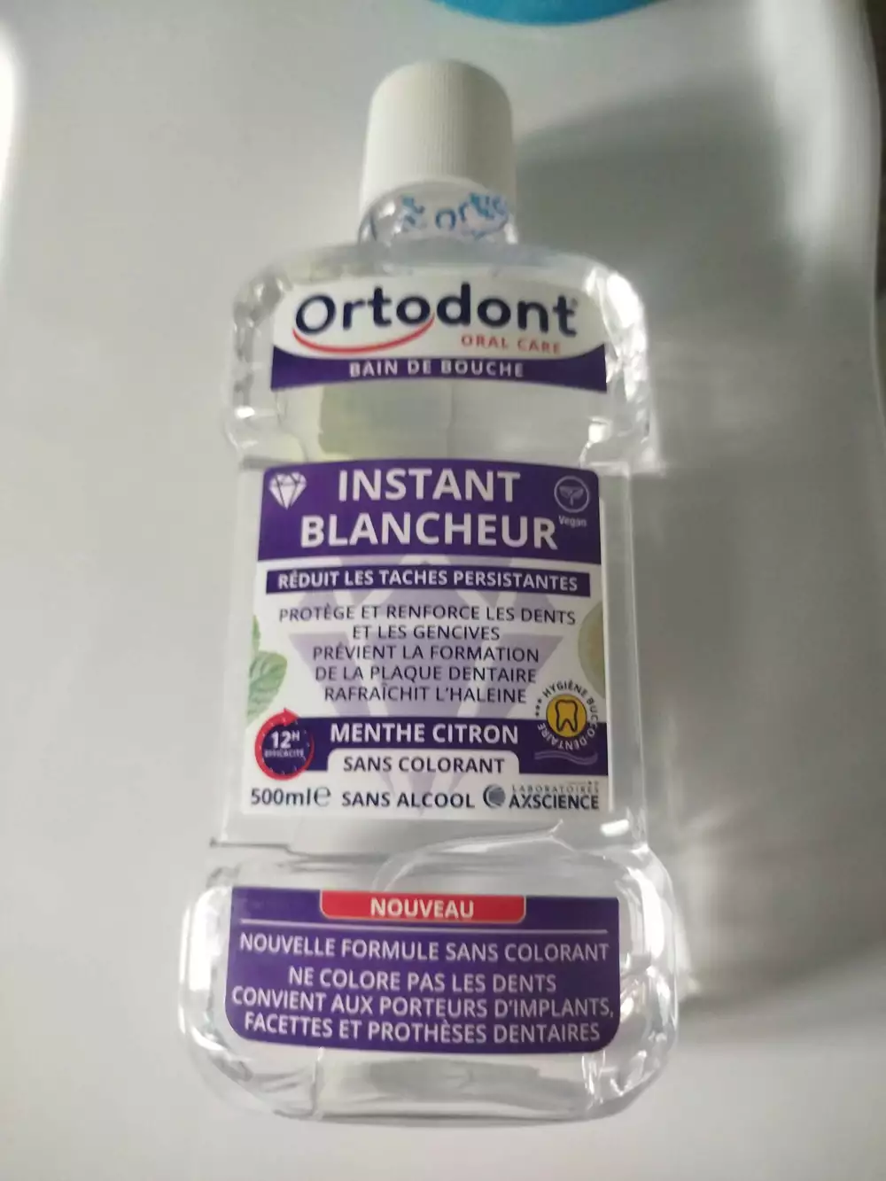 ORTODONT - Instant blancheur - Bain de bouche menthe citron