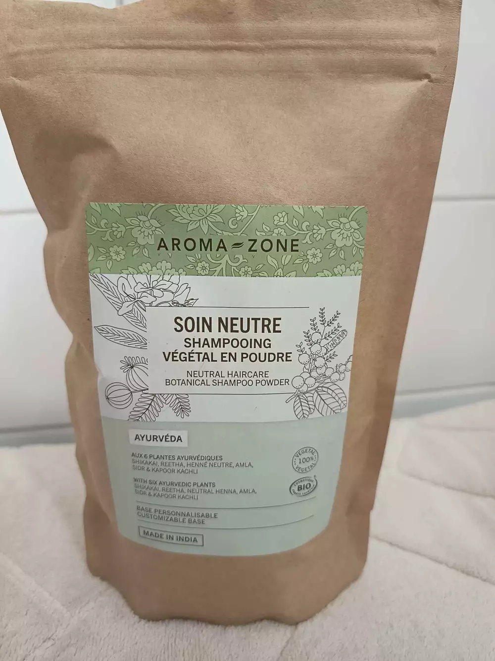 AROMA-ZONE - Soin neutre - Shampooing végétal en poudre ayyrvéda