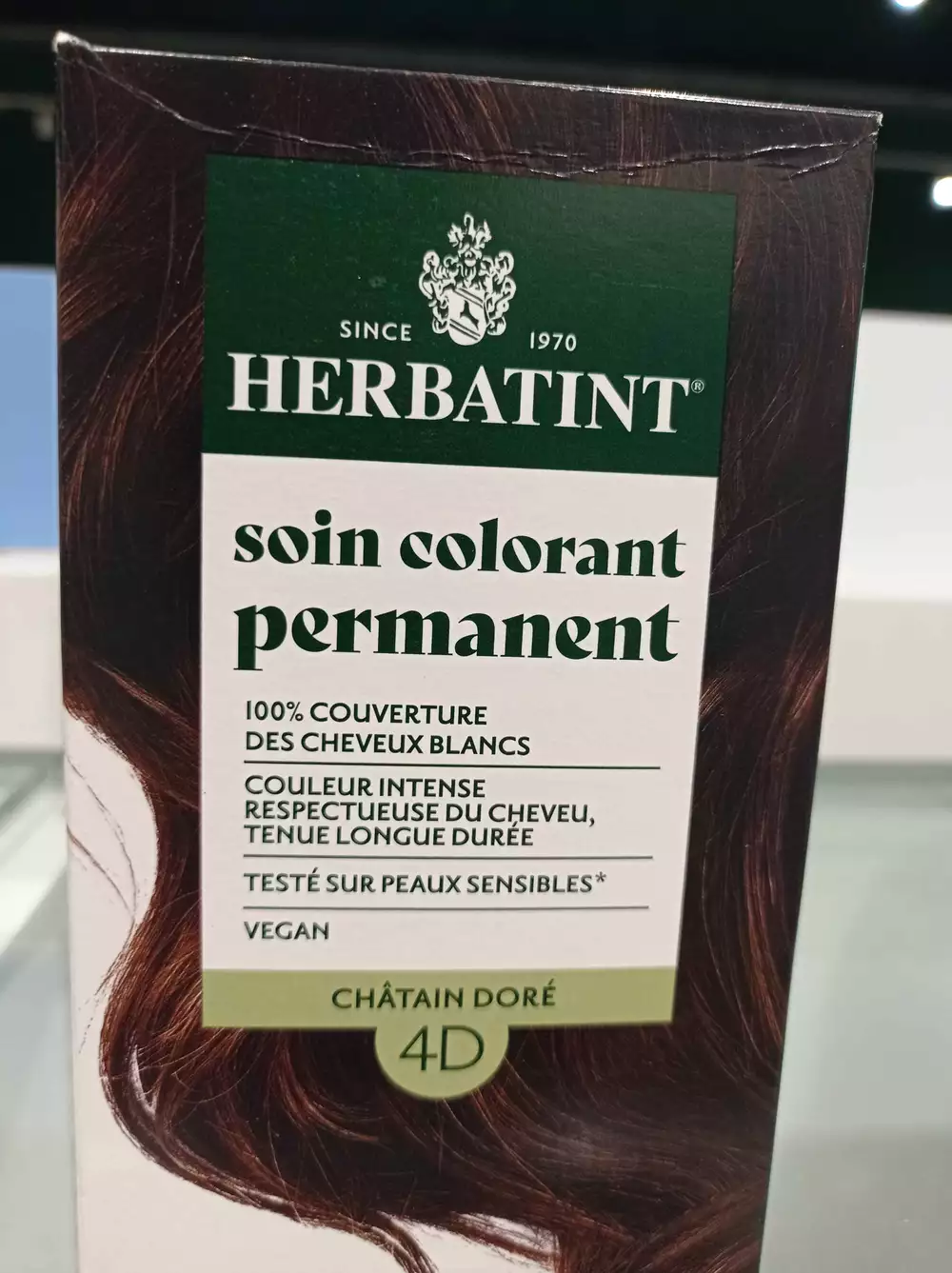 HERBATINT - soin colorant permanent châtain doré 4D