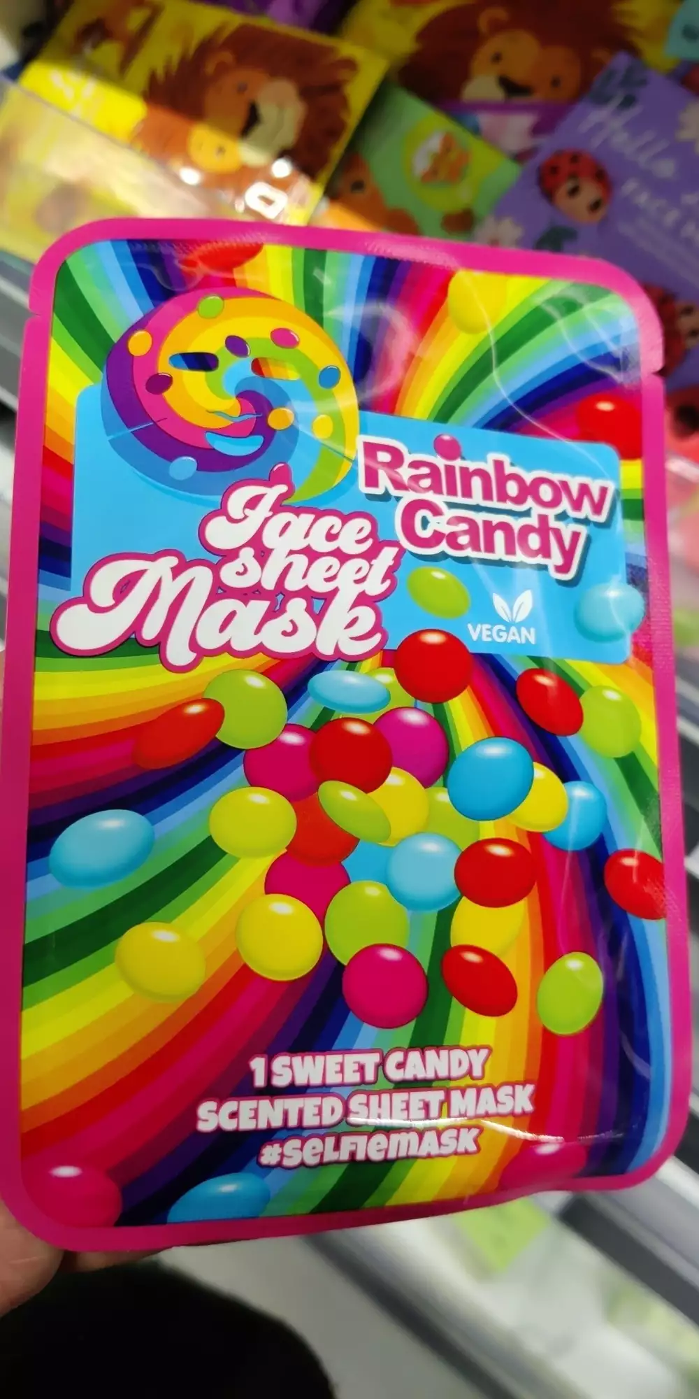 RAINBOW CANDY - 1 Sweet candy - Face sheet mask