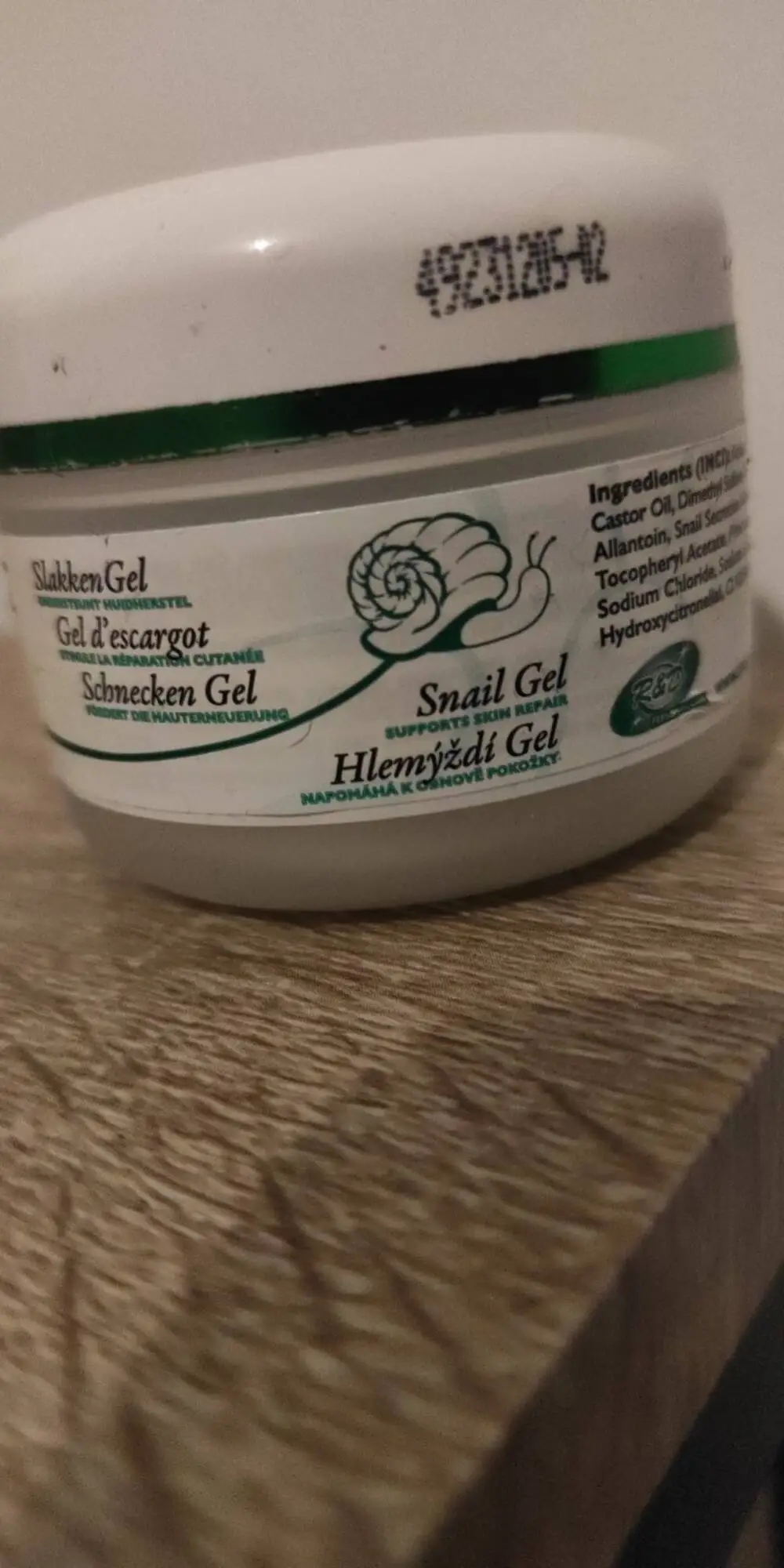 SLAKKENWONDER - Snail Gel - Gel d'escargot