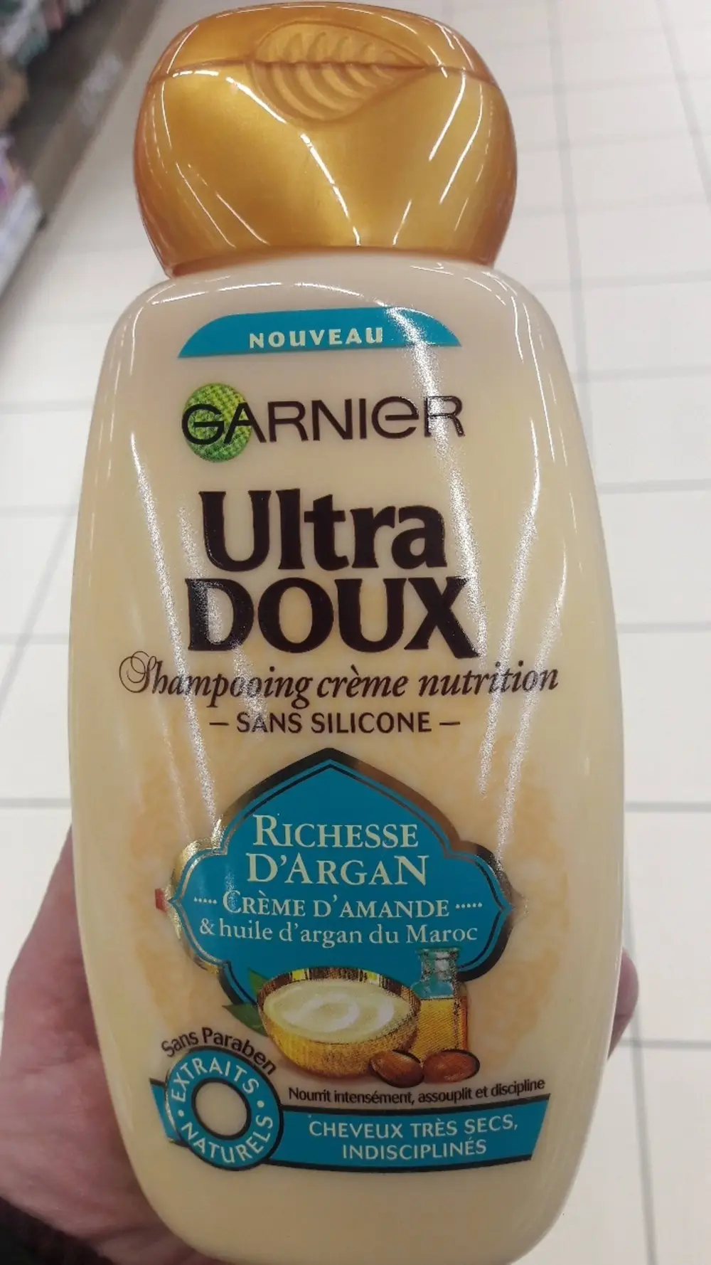 GARNIER - Ultra doux richesse d'argan - Shampooing crème nutrition