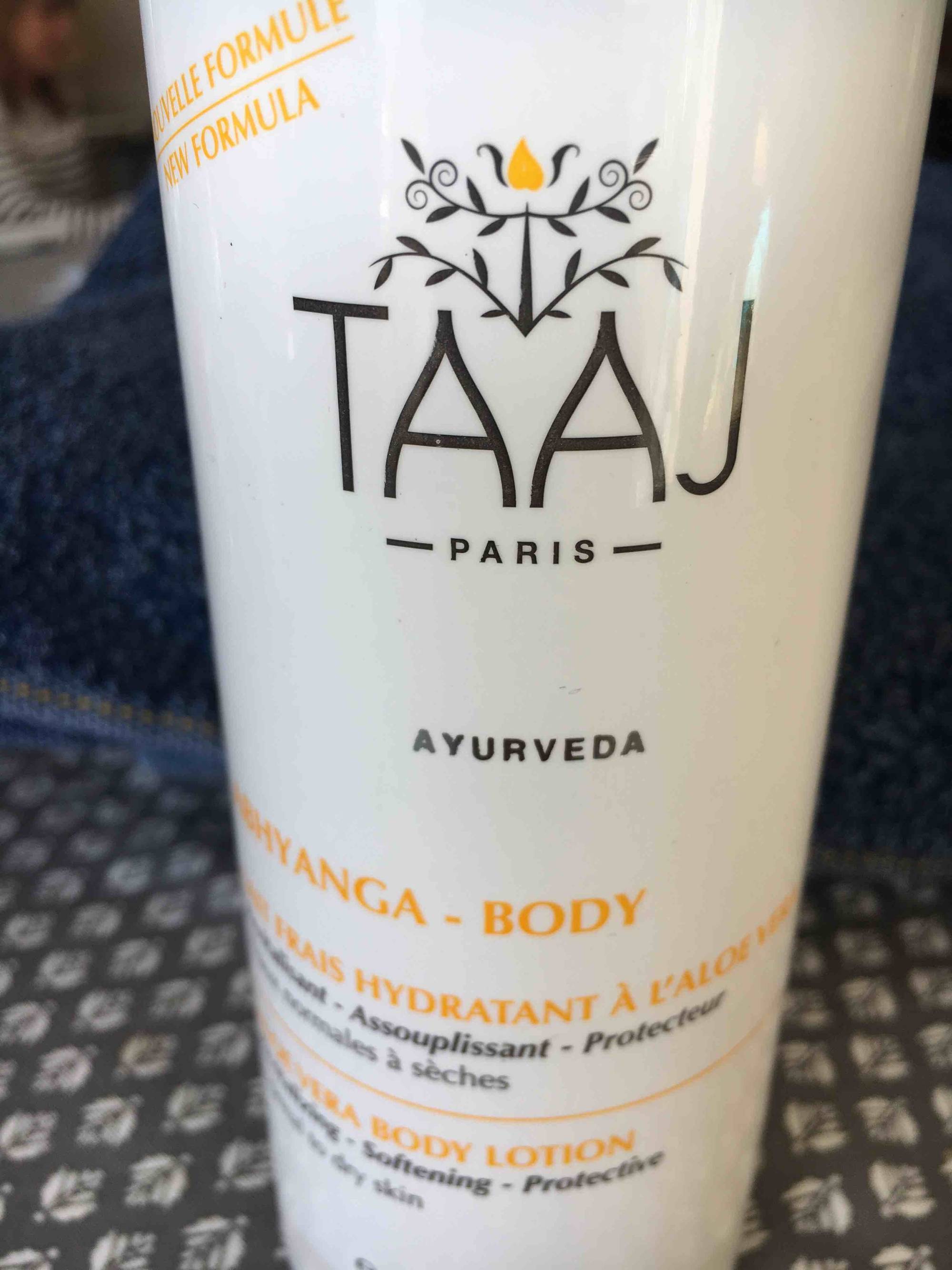 TAAJ - Abhyanga - Lait frais hydratant à l'aloe vera