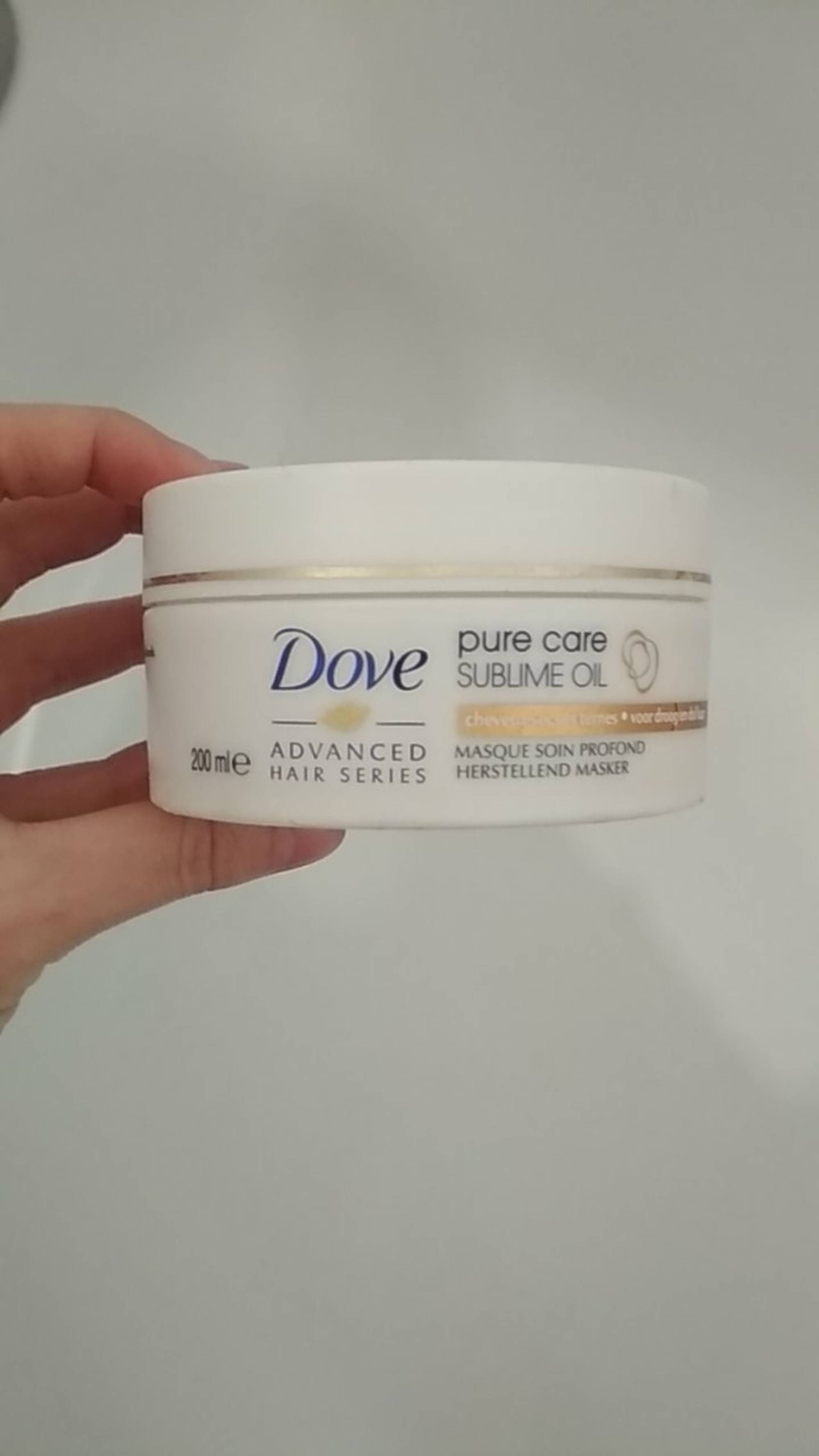 DOVE - Advanced sublime oil - Masque soin profond
