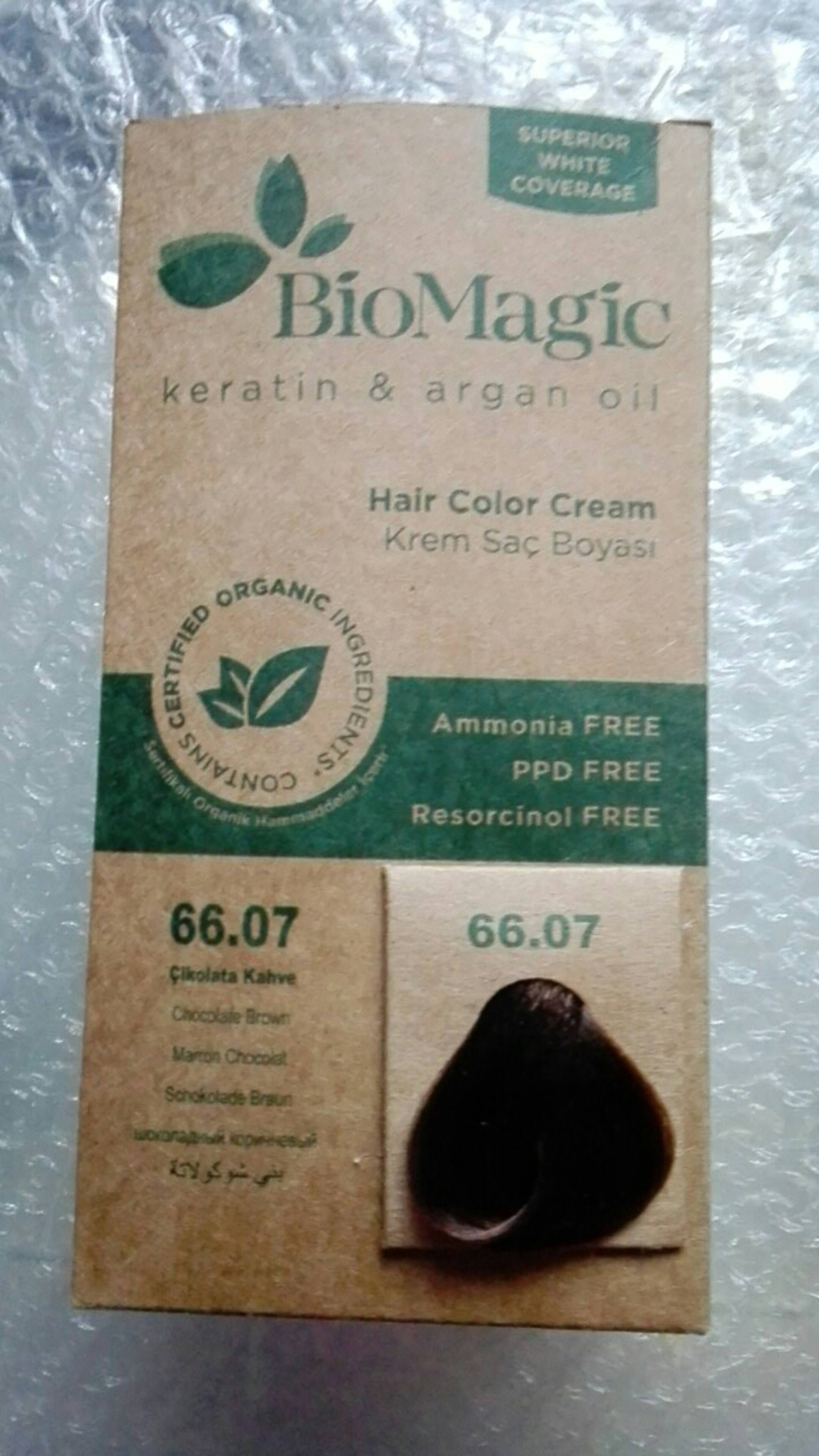 BIOMAGIC - Keratin & argan oil - Hair color cream 66.07