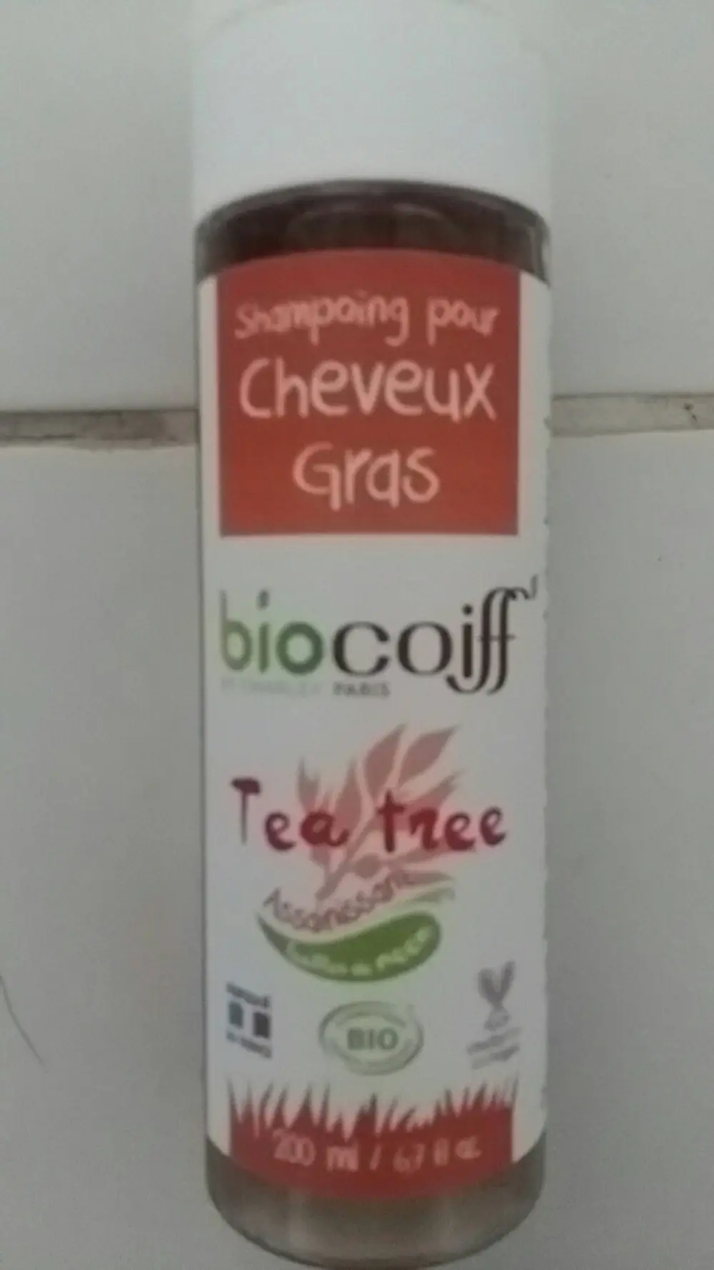 BIOCOIFF' BY CHARLEY - Tea tree assainissant - Shampooing pour cheveux gras