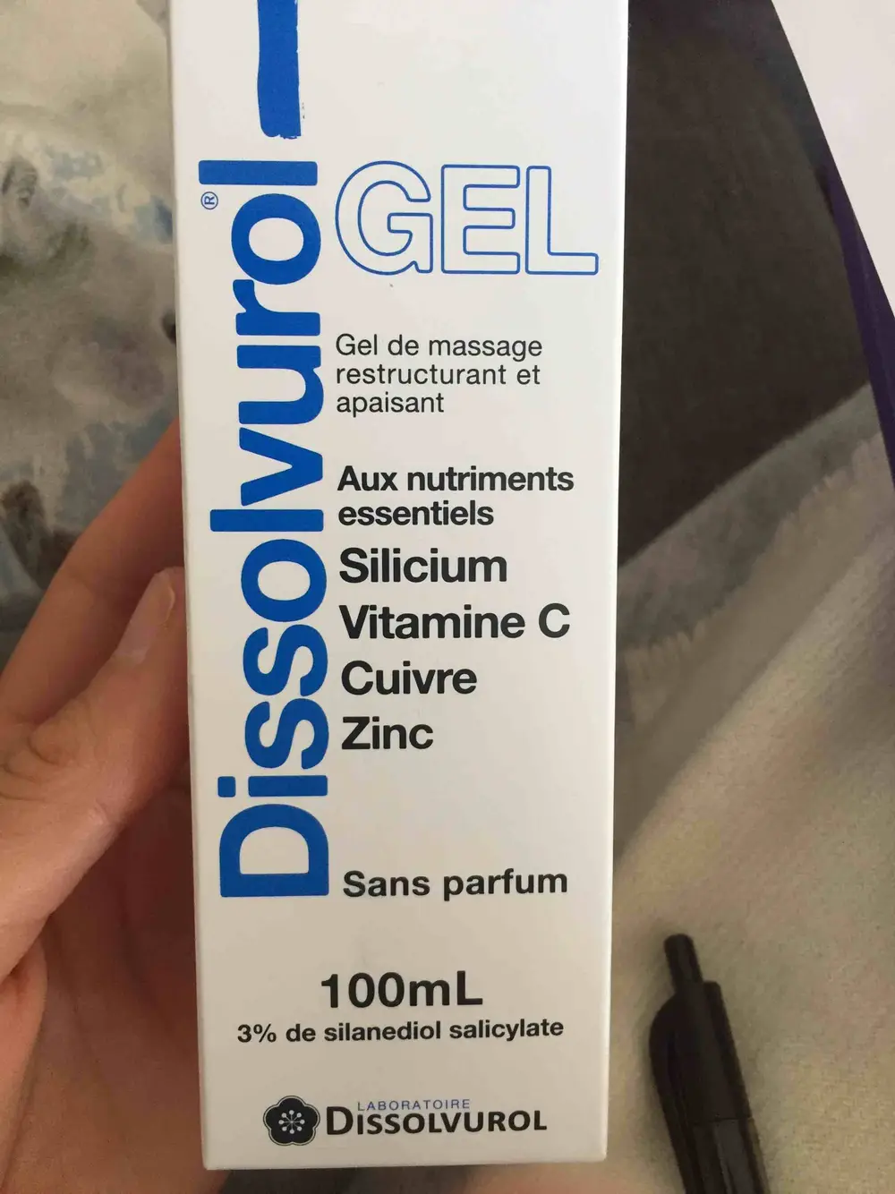 DISSOLVUROL - Gel de massage restructurant et apasaint