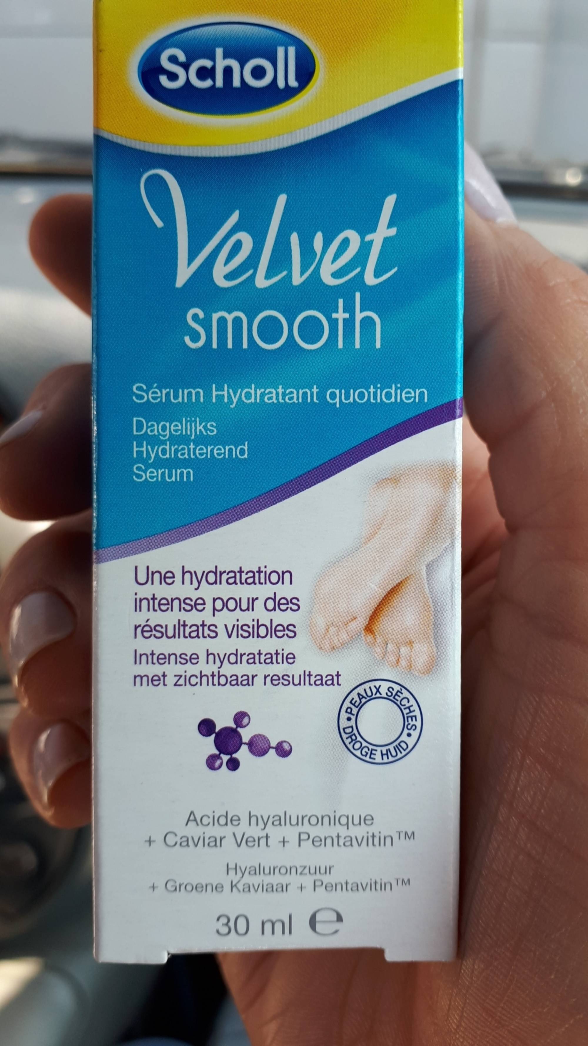 SCHOLL - Velvet smooth - Sérum hydratant quotidien