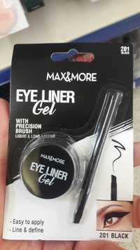 MAX & MORE - Eye liner gel 201 blac