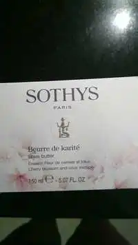 SOTHYS - Beurre de karité - Evasion Fleur de Cerisier et Lotus