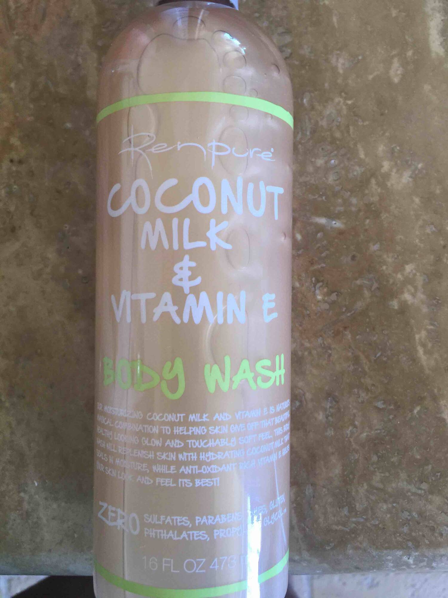 RENPURE - Coconut milk & vitamin E - Body wash