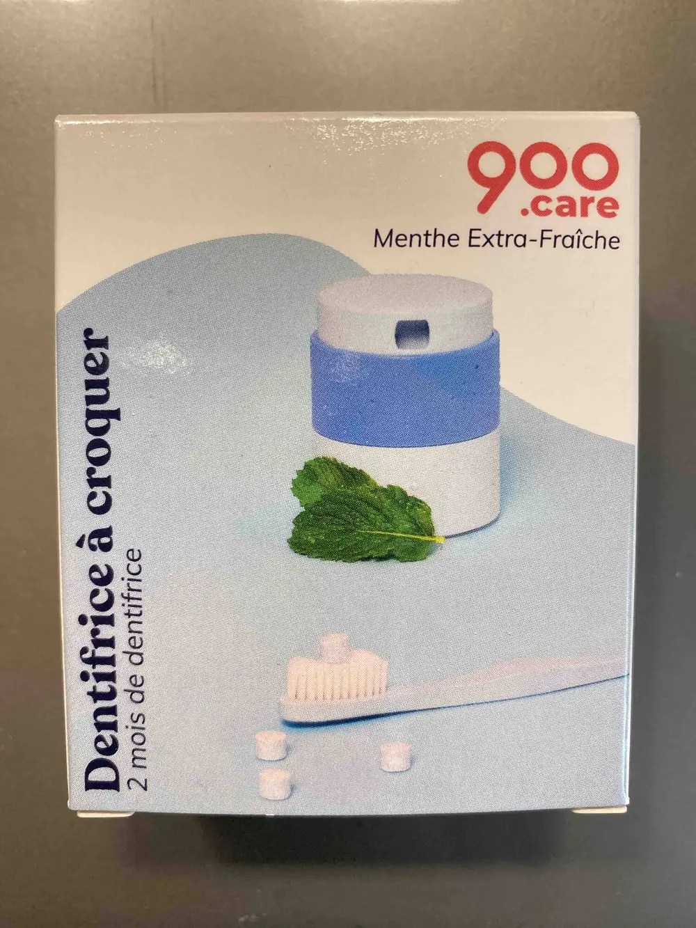 900.CARE - Menthe Extra-Fraîche - Dentifrice à croquer 