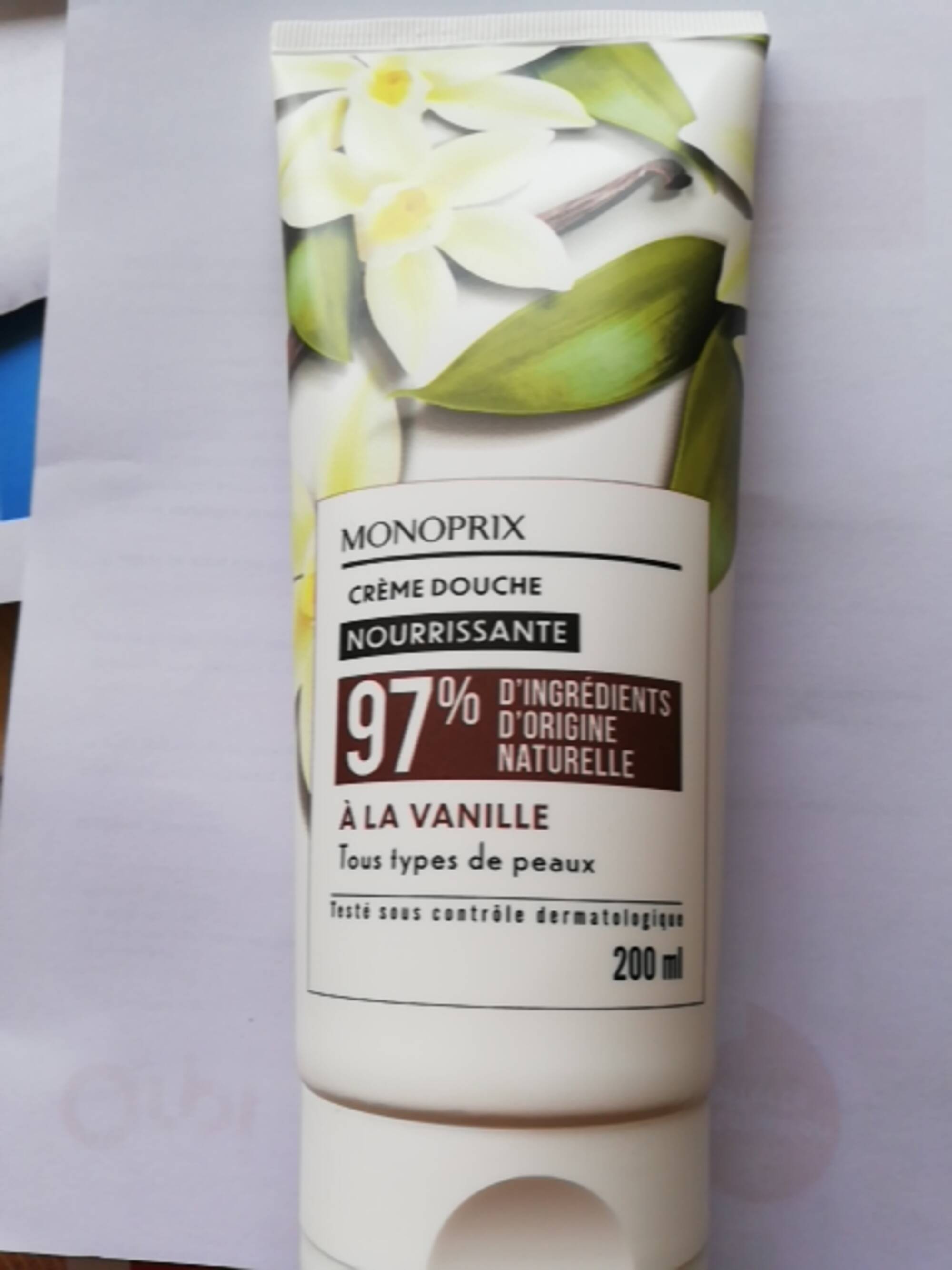 MONOPRIX - Crème douche nourrissante à la vanille