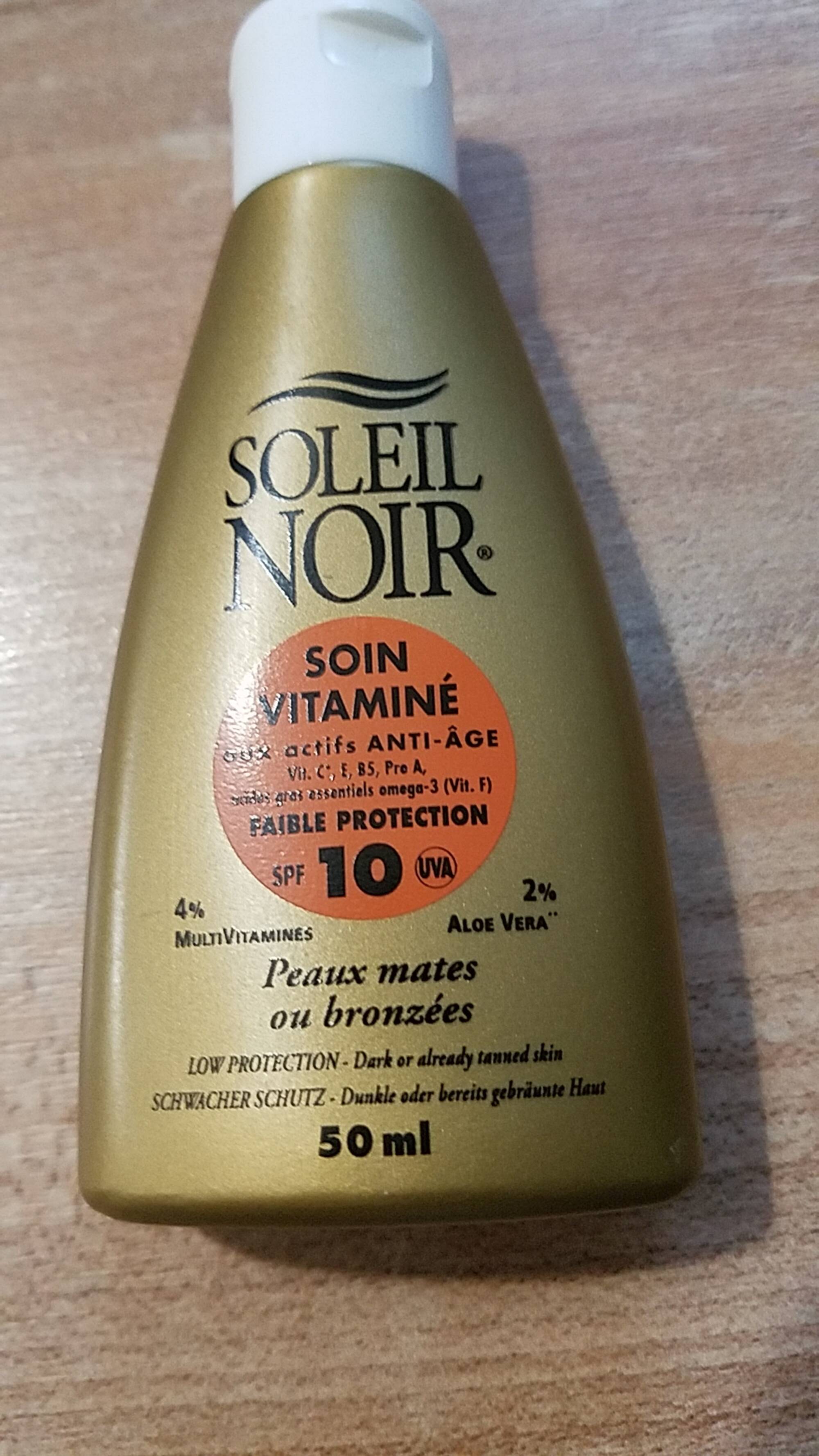 SOLEIL NOIR - Soin vitaminé aux actifs anti-âge peaux mates ou bronzées 
