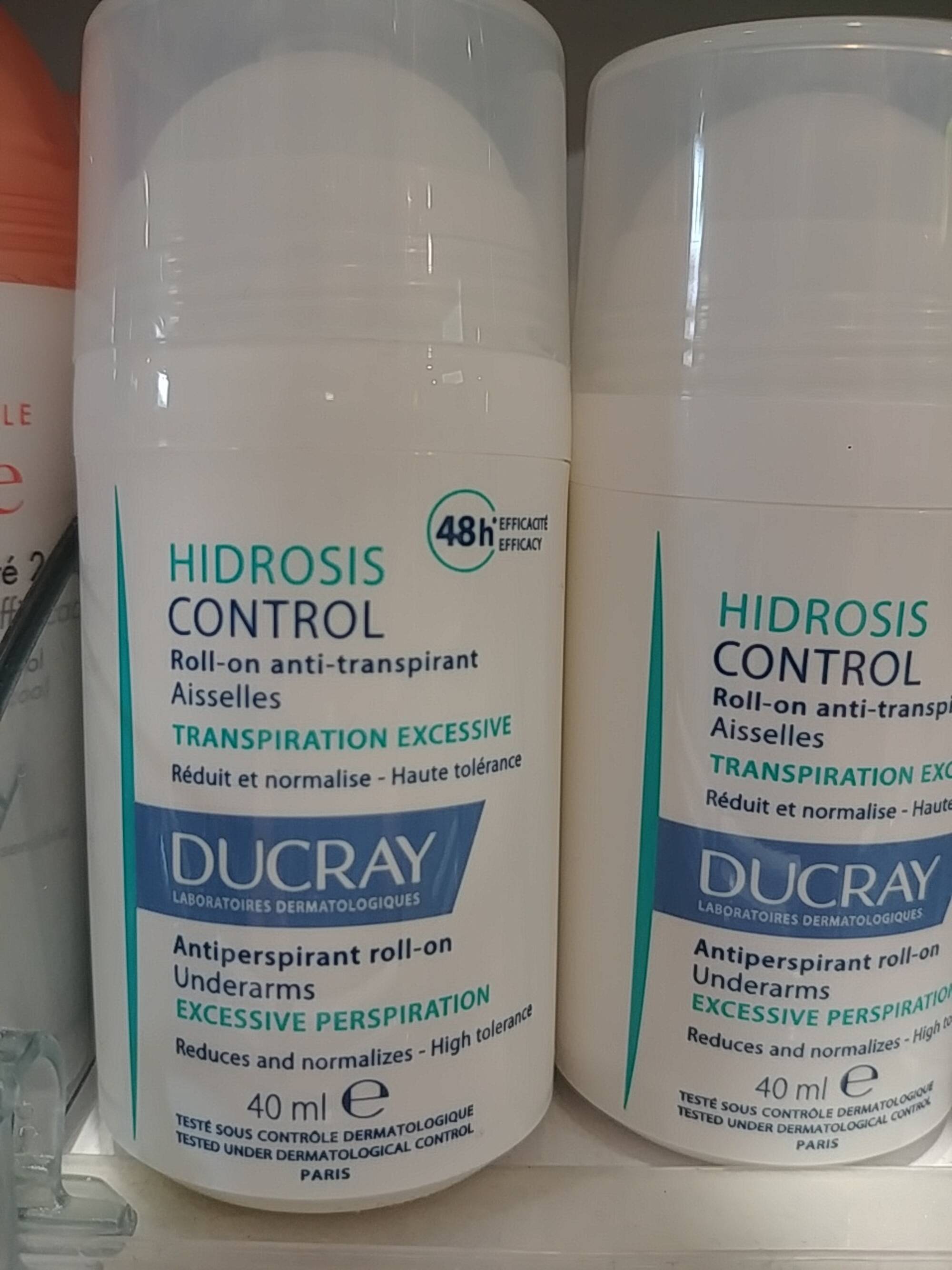 DUCRAY - Hidrosis control - Roll-on anti-transpirant aisselles