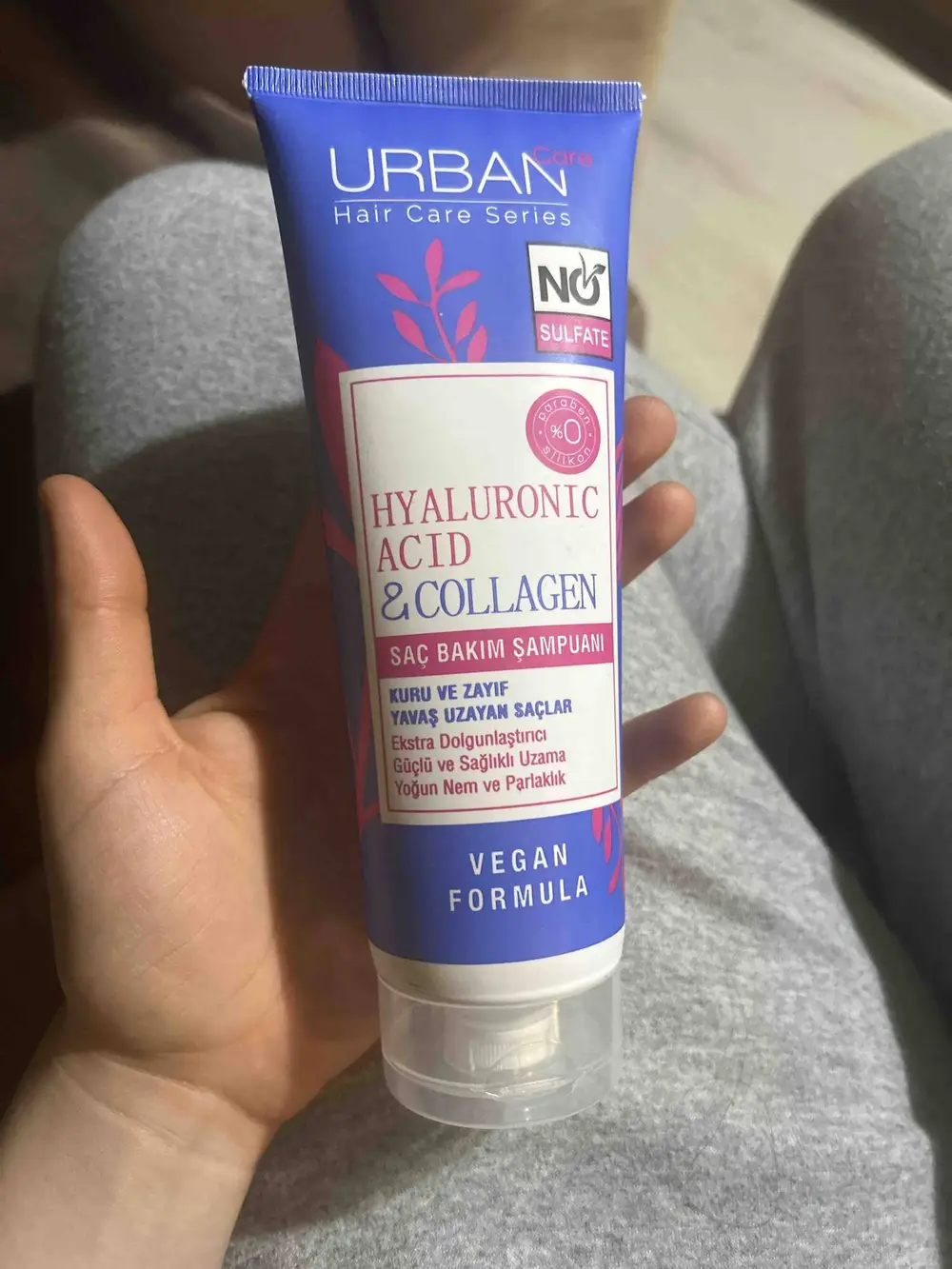 URBAN - Hyaluronic acid & collagen extra volumizing hair shampoo