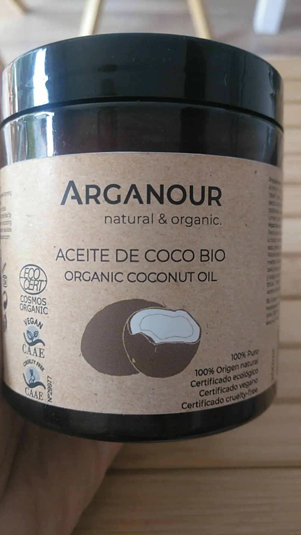ARGANOUR - Aceite de coco bio 
