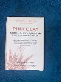 REVOLUTION - Pink clay - Pain nettoyant visage 