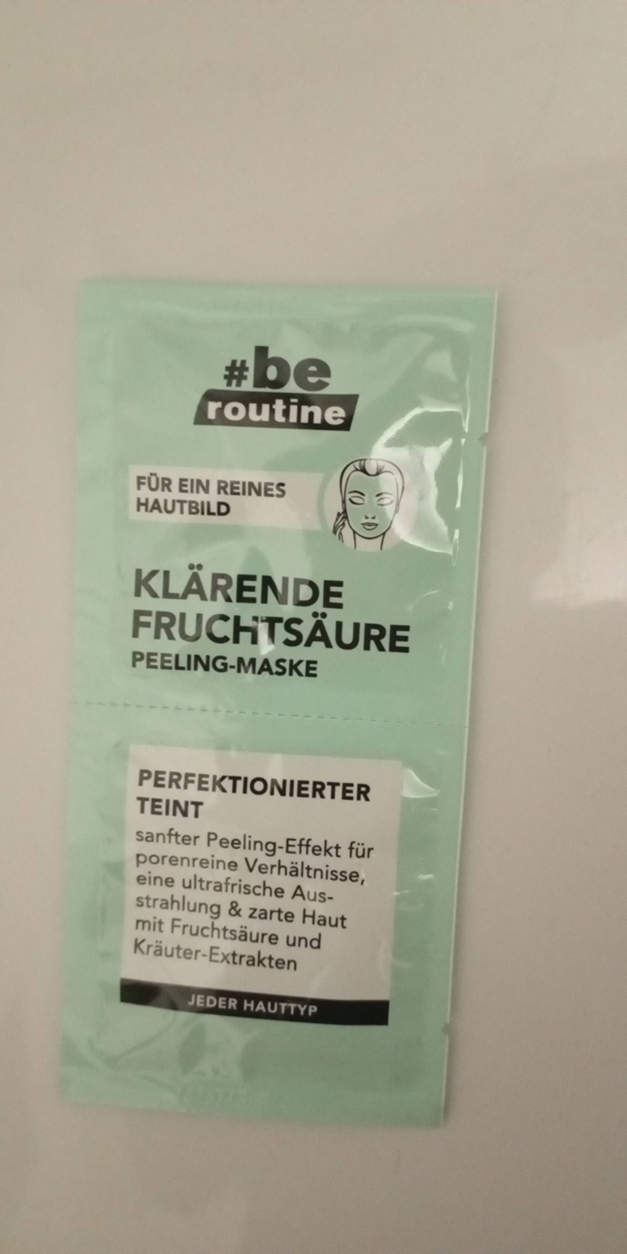 B.E. ROUTINE - Klärende früchtsäure - Peeling-maske 