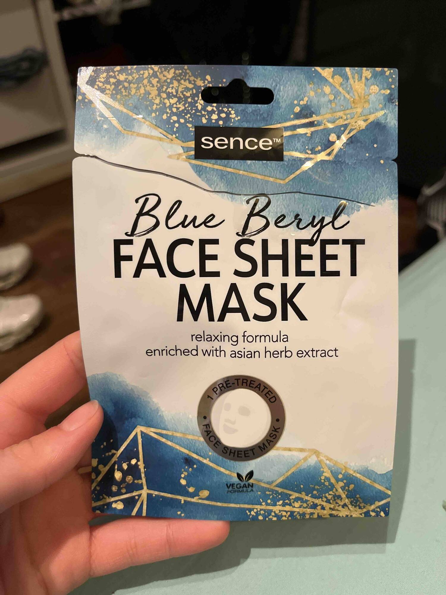 SENCE - Blue beryl - Face sheet mask
