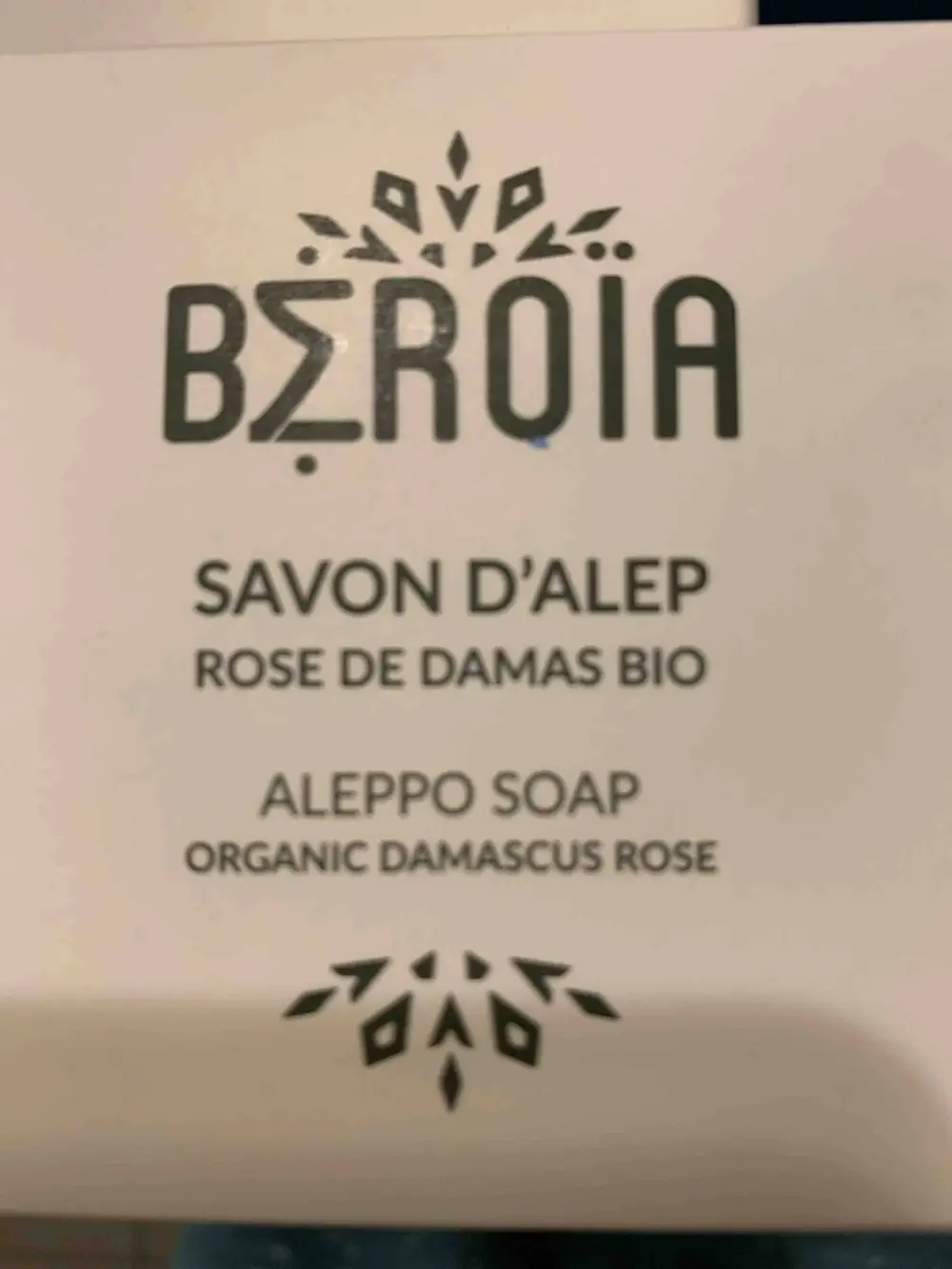 BEROIA - Savon d'alep rose de damas bio
