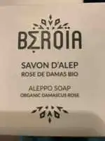 BEROIA - Savon d'alep rose de damas bio