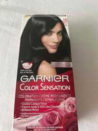 GARNIER - Color sensation - Coloration crème permanente 1.0 noir absolu