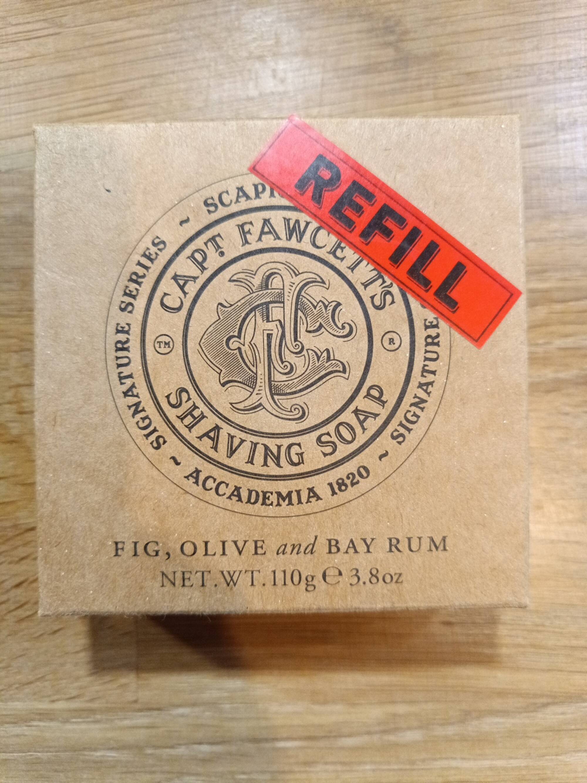 CAPTAIN FAWCETT'S - Shaving soap fig, olive and bay rum